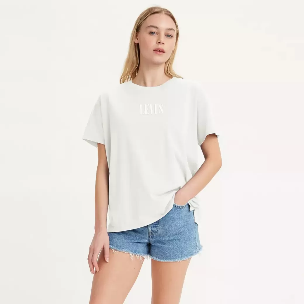 Levi's Boyfriend-T-Shirt Med Tryck Shop