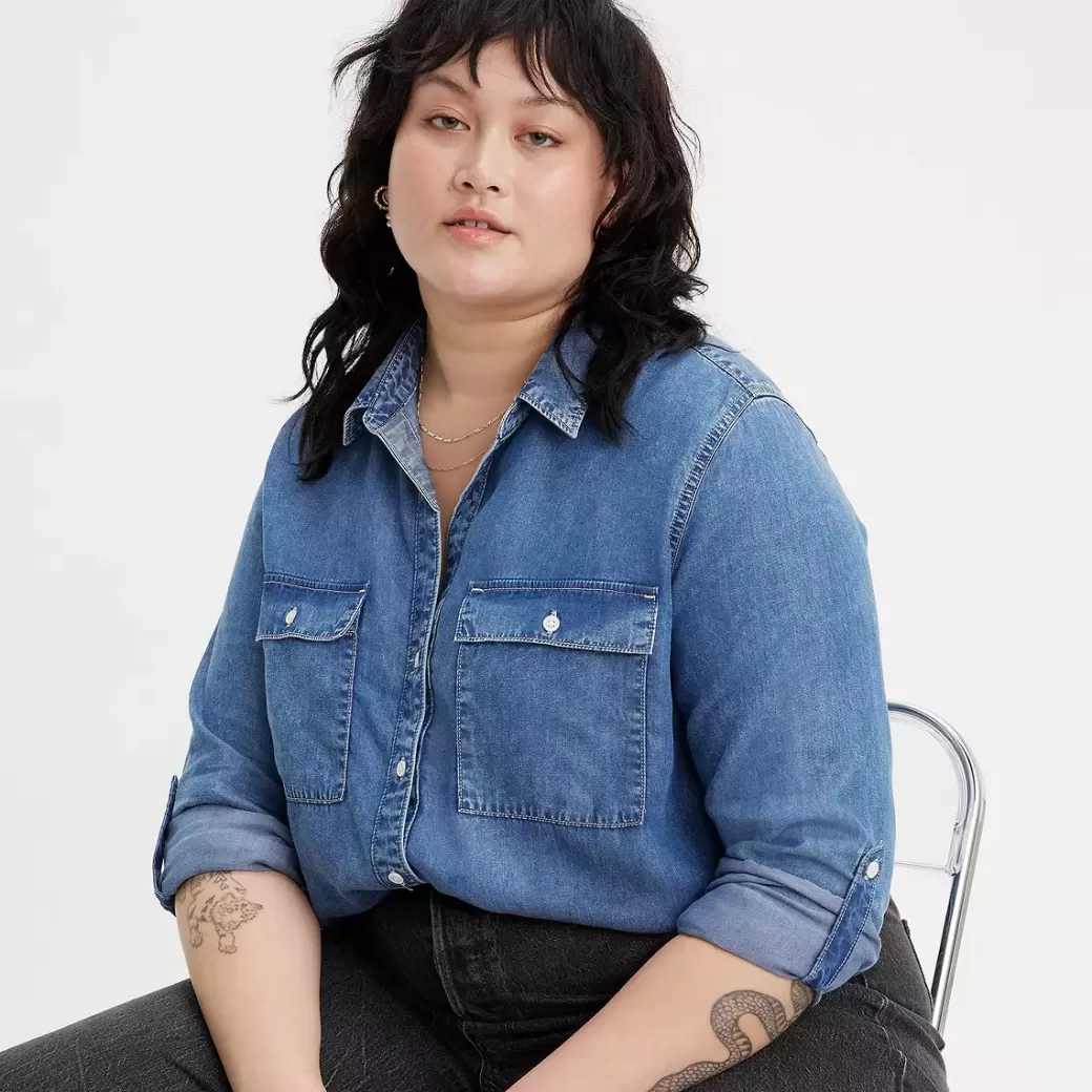 Levi's Doreen Utility Skjorta (Plusstorlek) Best Sale