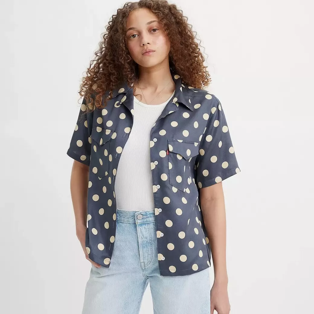 Levi's Ember Bowling Skjorta Med Kort Arm Cheap