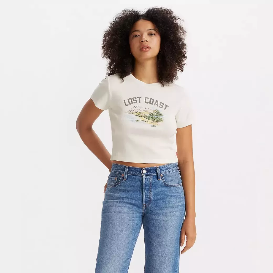 Levi's Essential Sportig T-Shirt Med Tryck Fashion