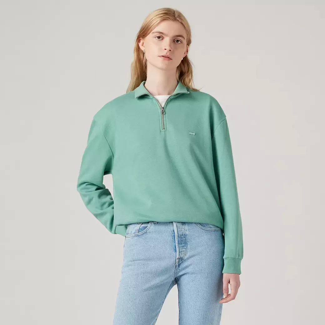 Levi's Everyday Quarter Sweatshirt Med Dragkedja Flash Sale