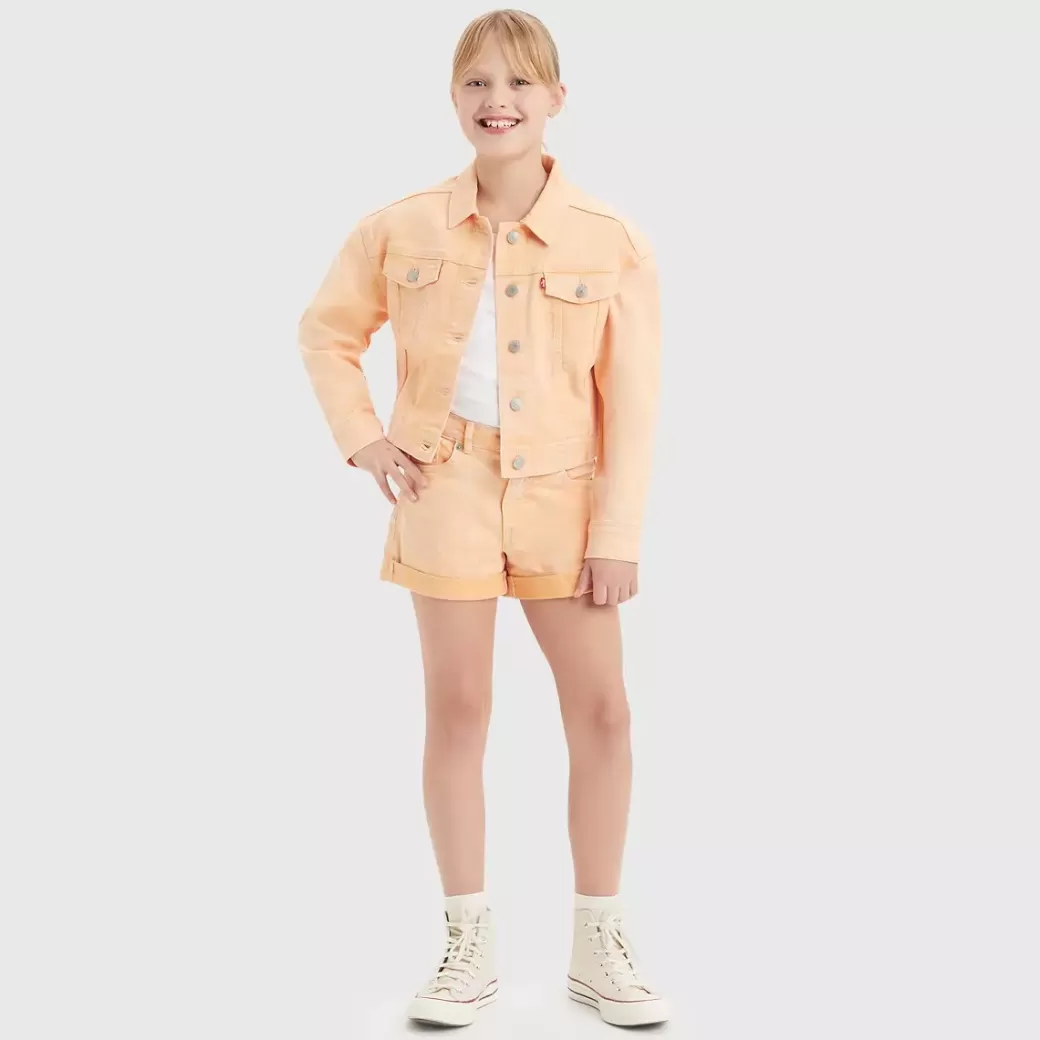 Levi's Fargad Rymlig Baggy Truckerjacka For Tonåringar Fashion