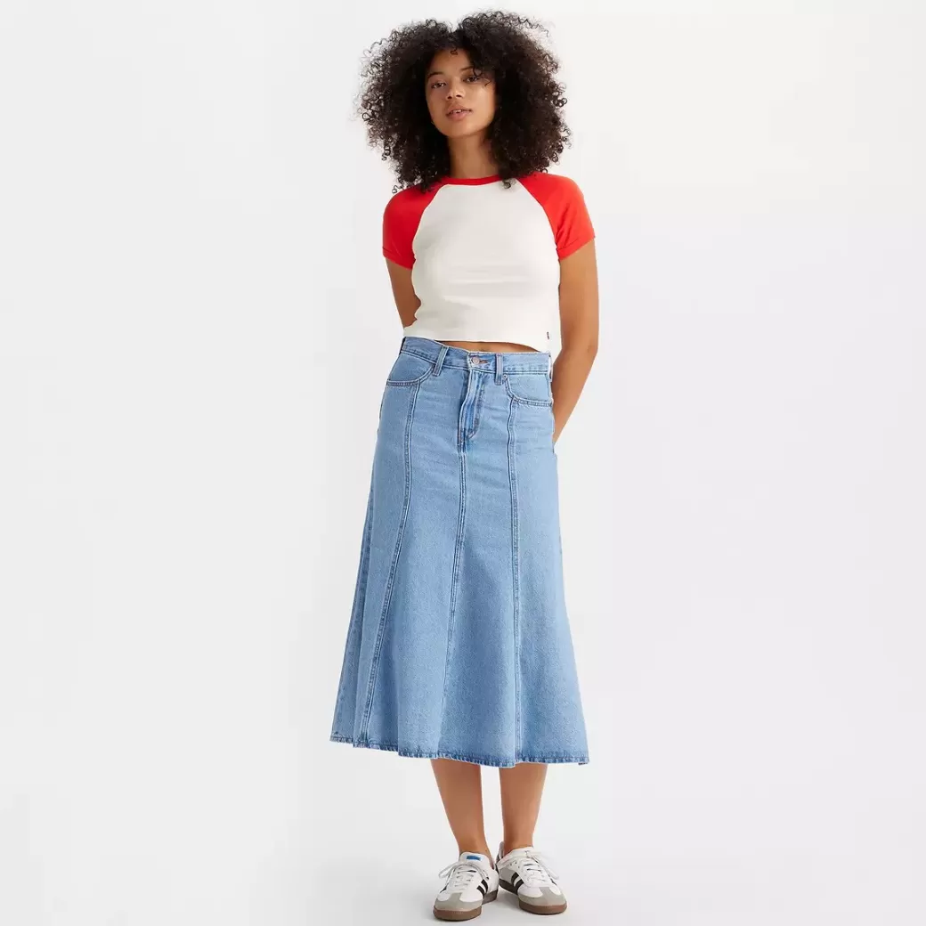 Levi's Fit And Flare Kjol Hot