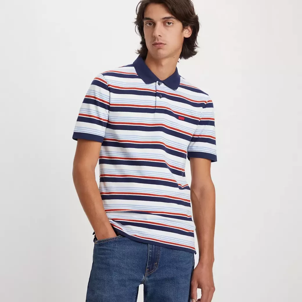 Levi's Housemark-Skjorta Med Tenniskrage Och Smal Passform Discount