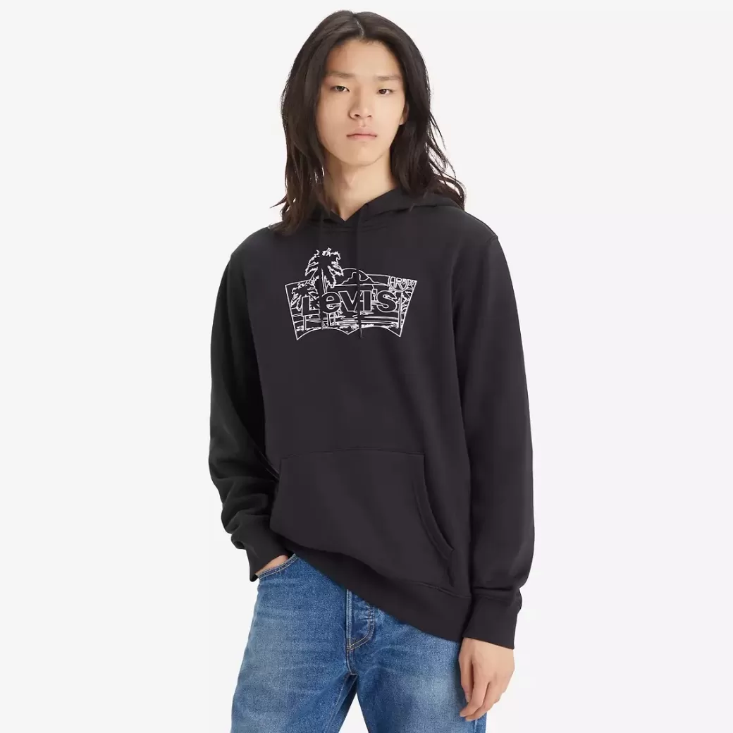Levi's Huvtroja Med Tryck I Normal Passform Discount