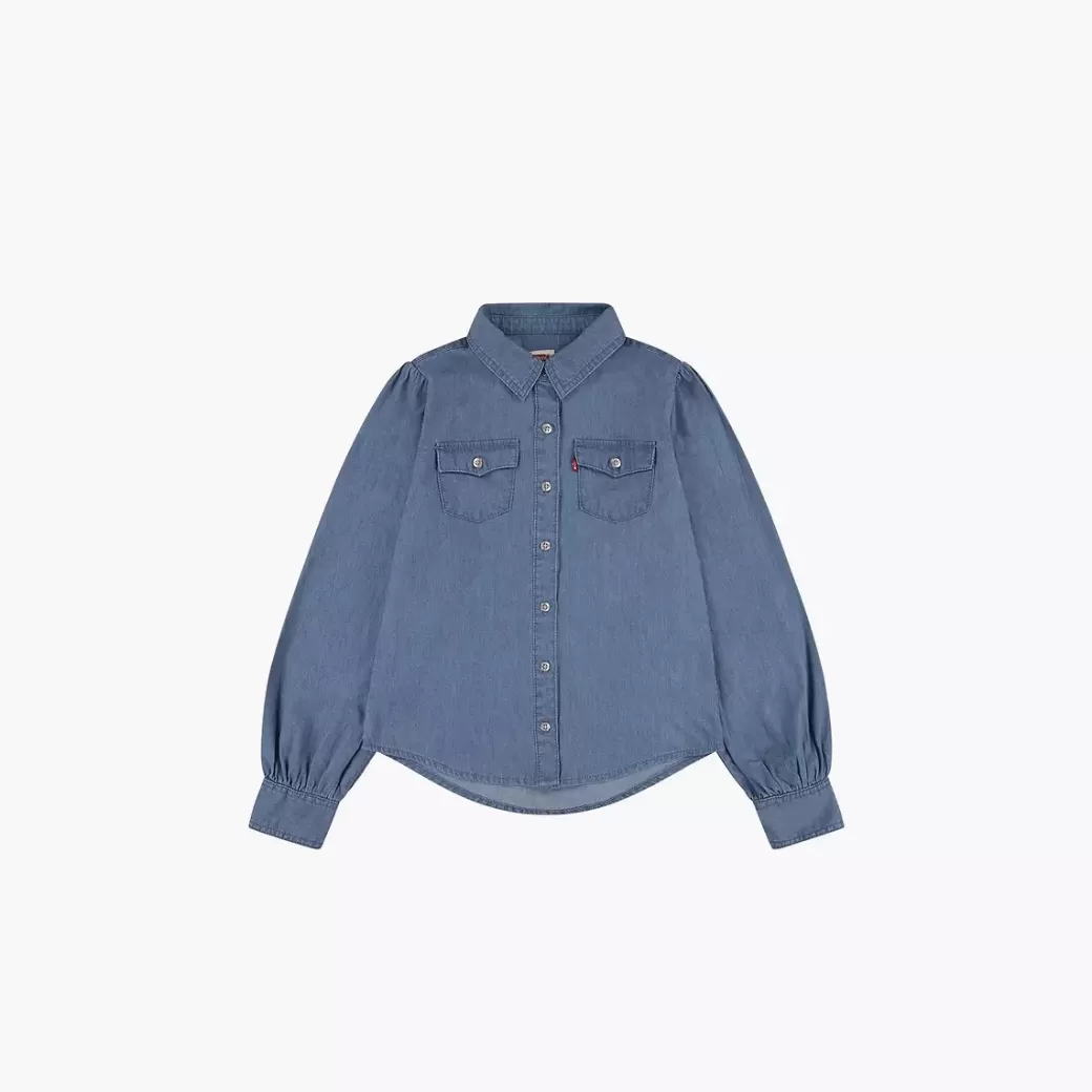 Levi's Jeansskjorta Med Lang Arm I Vasternstil For Barn Discount