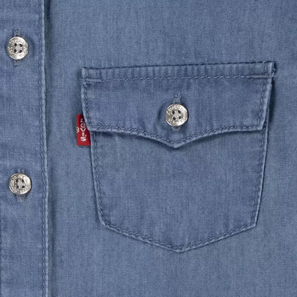 Levi's Jeansskjorta Med Lang Arm I Vasternstil For Barn Discount