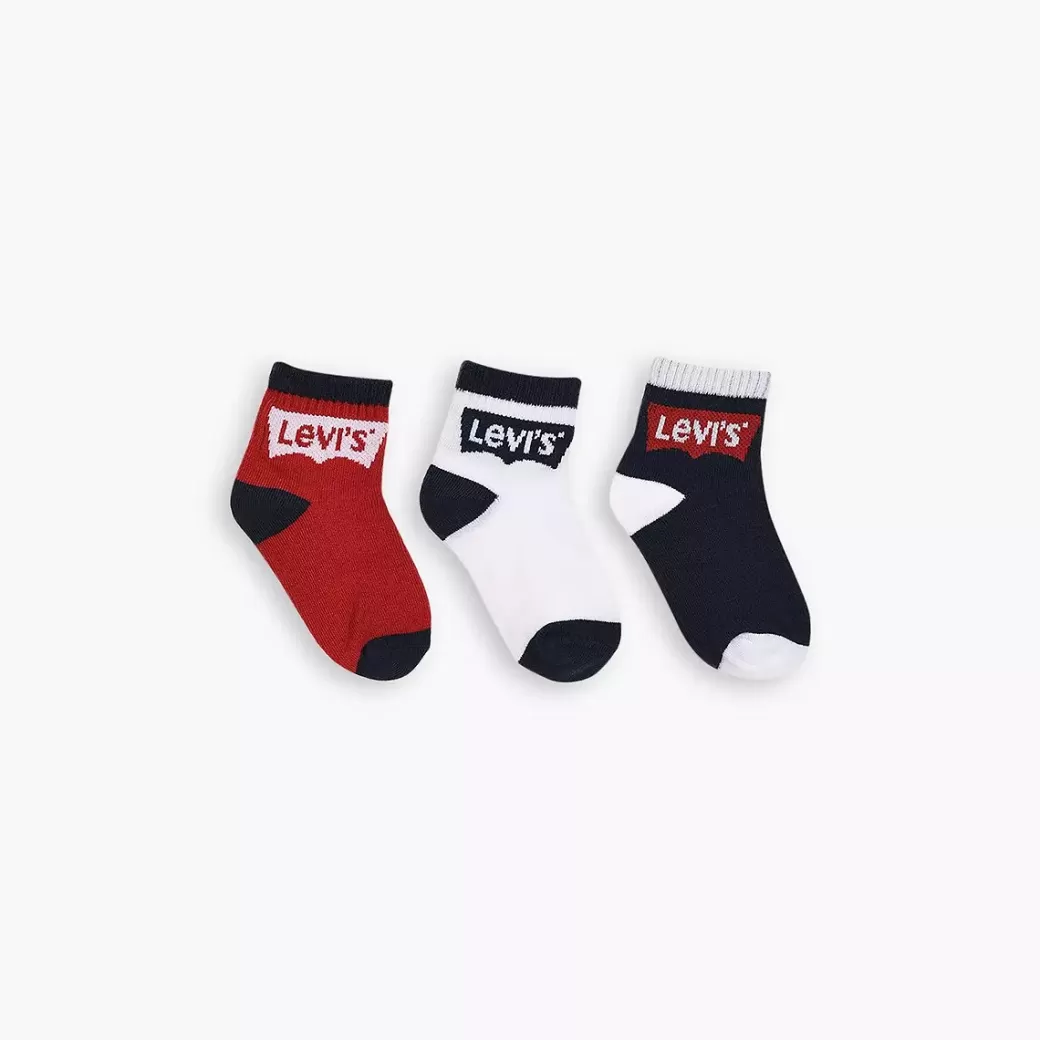 Levi's Kids Mellanhoga Batwing-Sockar 3-Pack Outlet