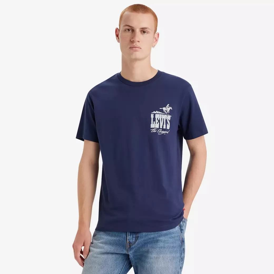 Levi's Klassisk T-Shirt Med Tryck Fashion