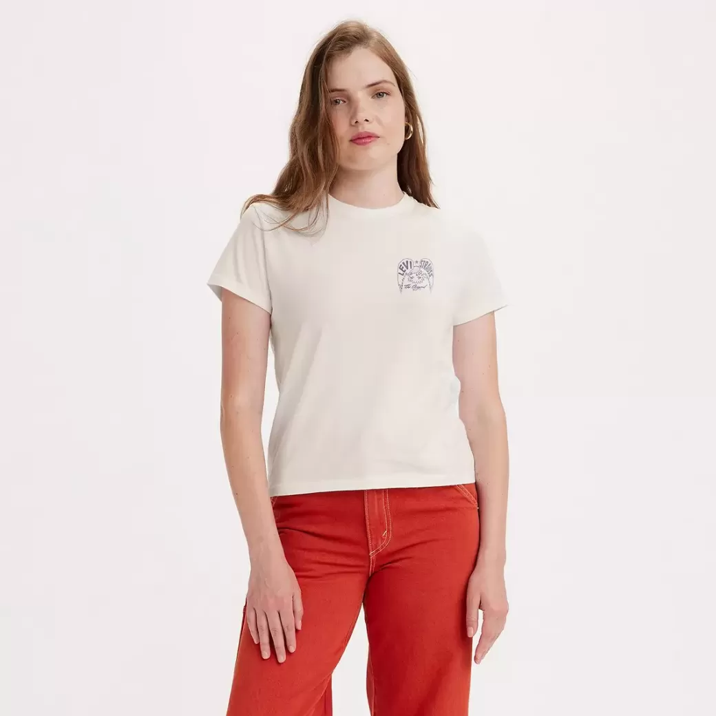 Levi's Klassisk T-Shirt Med Tryck Cheap