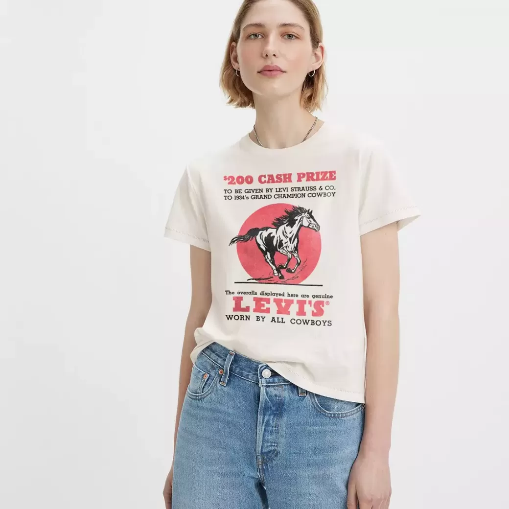 Levi's Klassisk T-Shirt Med Tryck Flash Sale