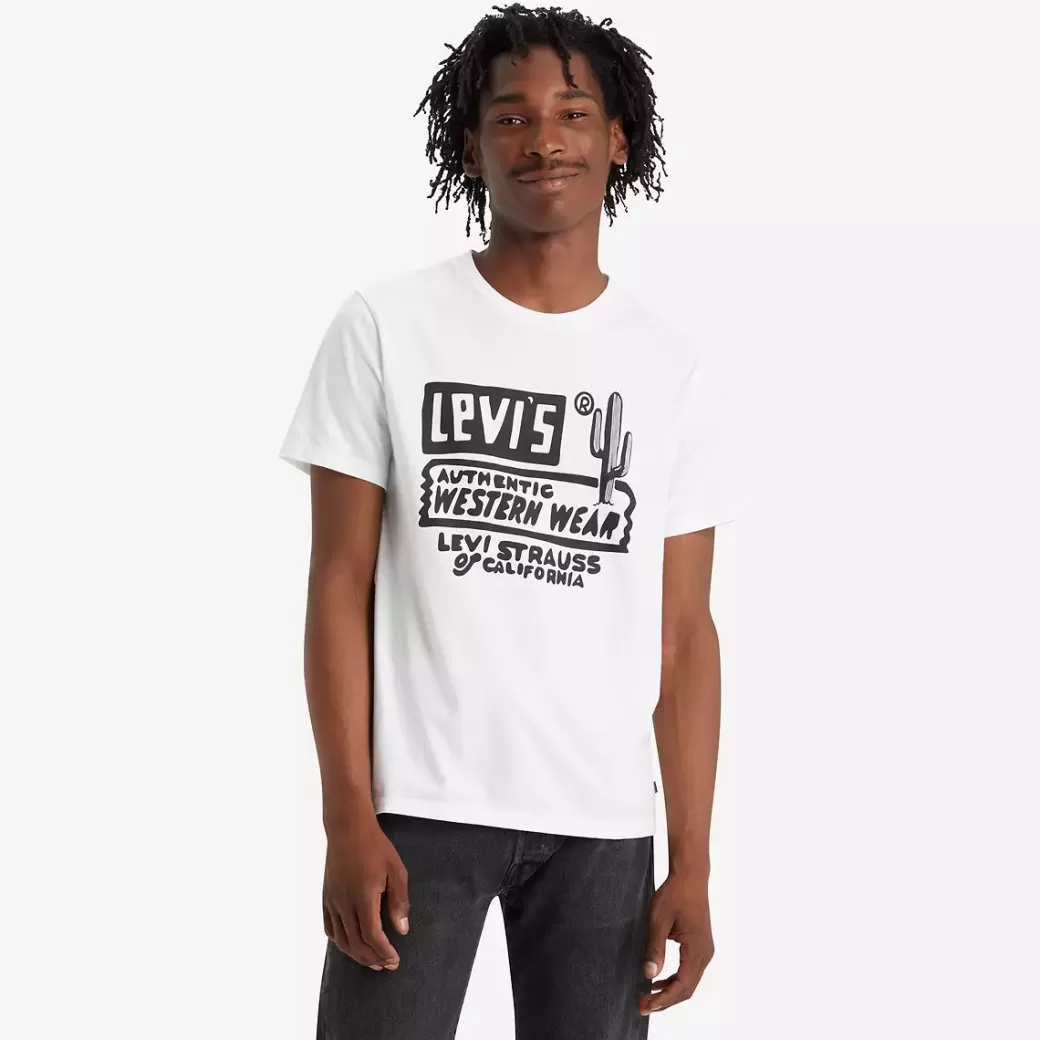 Levi's Klassisk T-Shirt Med Tryck Cheap