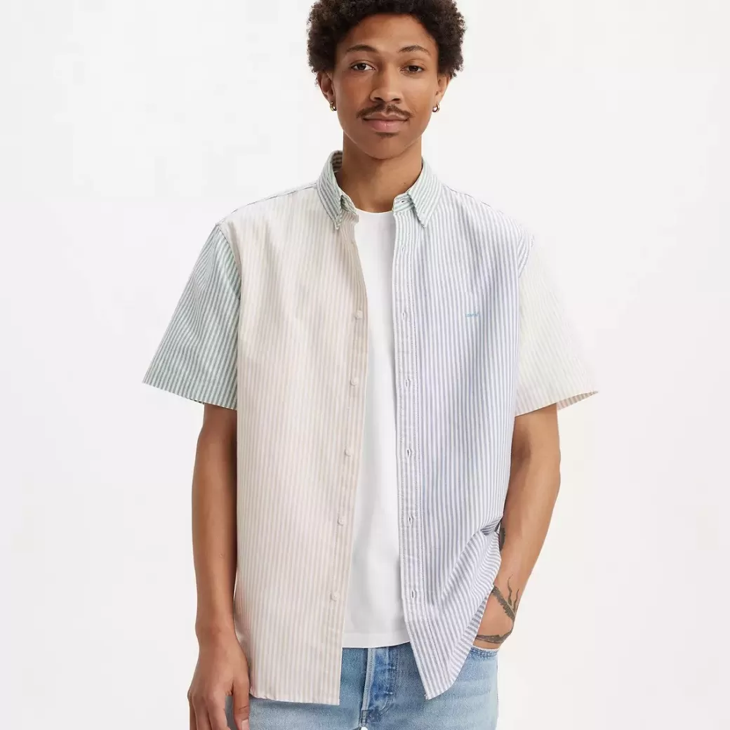 Levi's Kortarmad Autentisk Button Down-Troja Hot