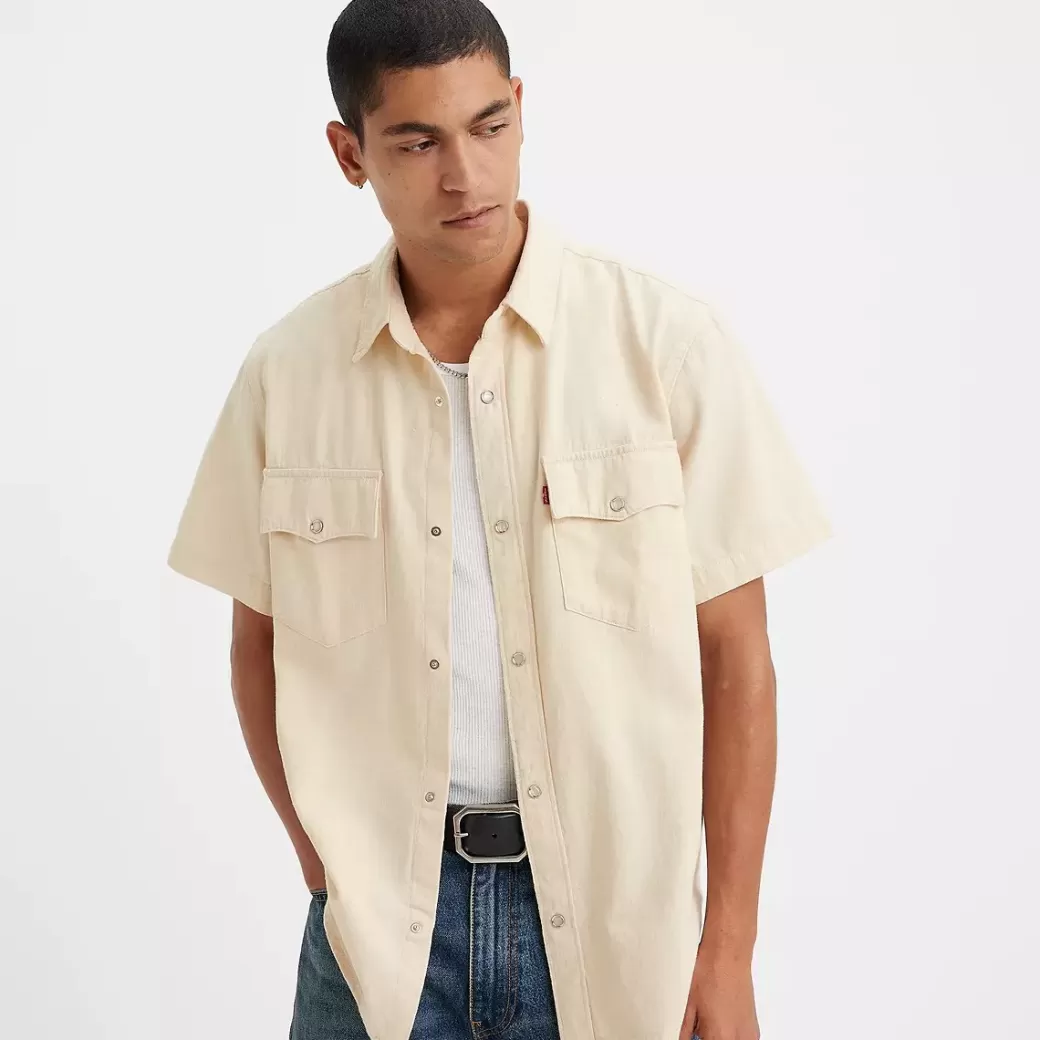 Levi's Kortarmad Westernskjorta Med Ledig Passform Hot