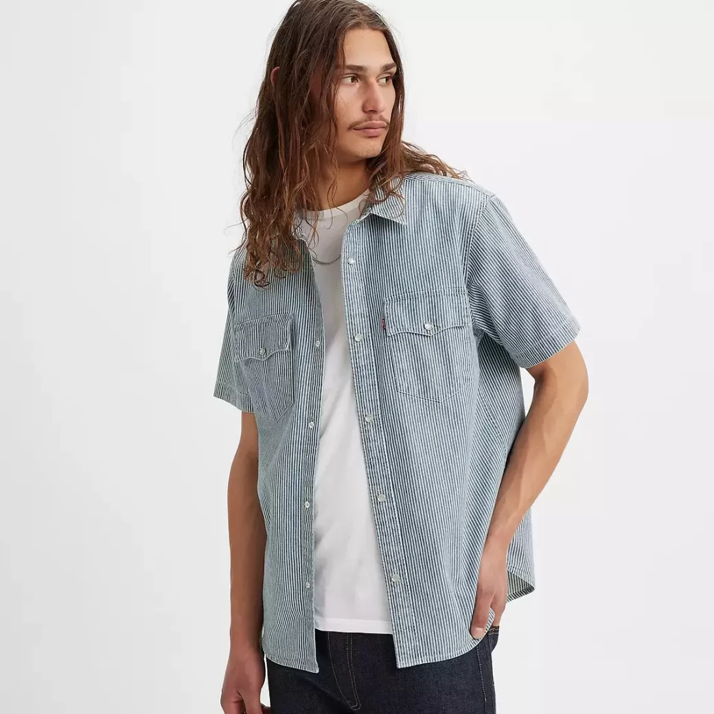 Levi's Kortarmad Westernskjorta Med Relaxed-Fit Shop
