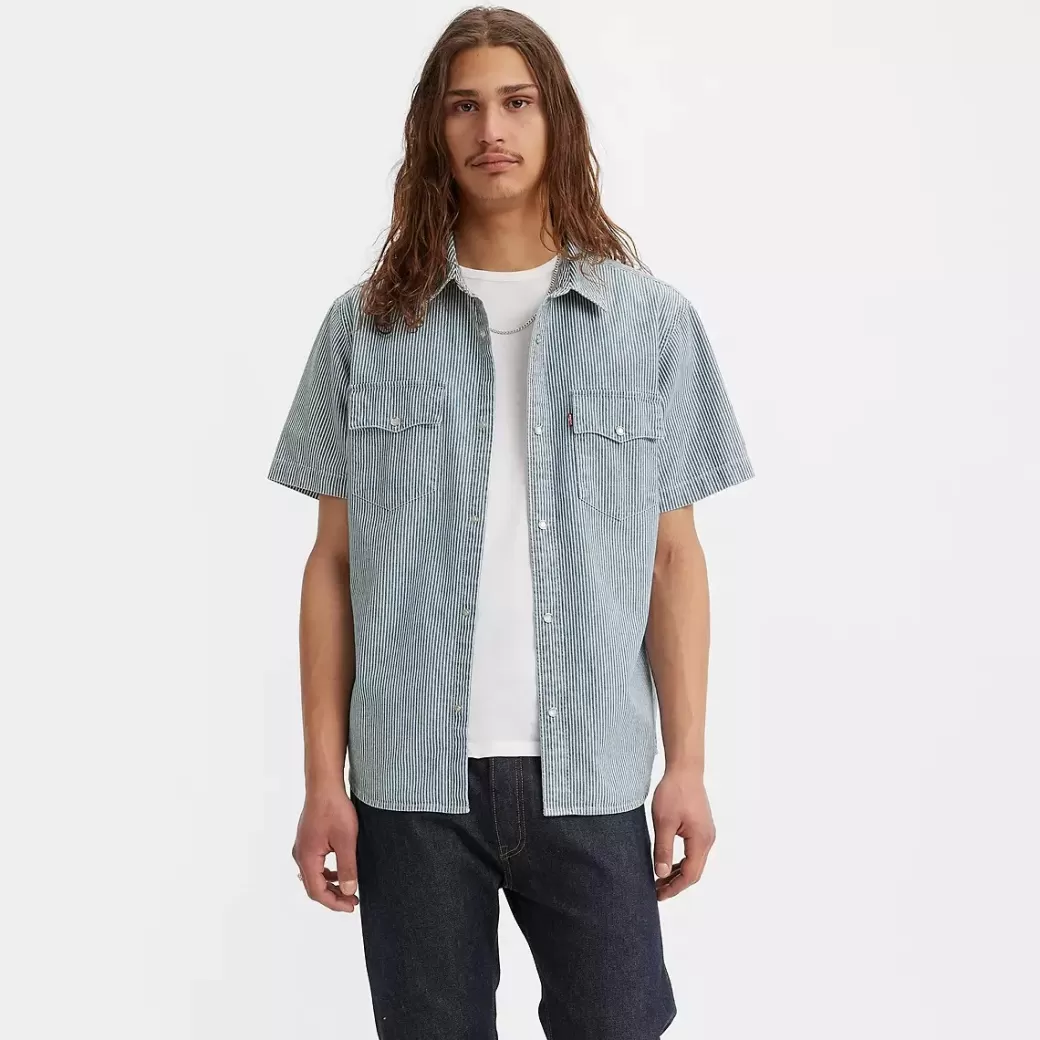 Levi's Kortarmad Westernskjorta Med Relaxed-Fit Shop