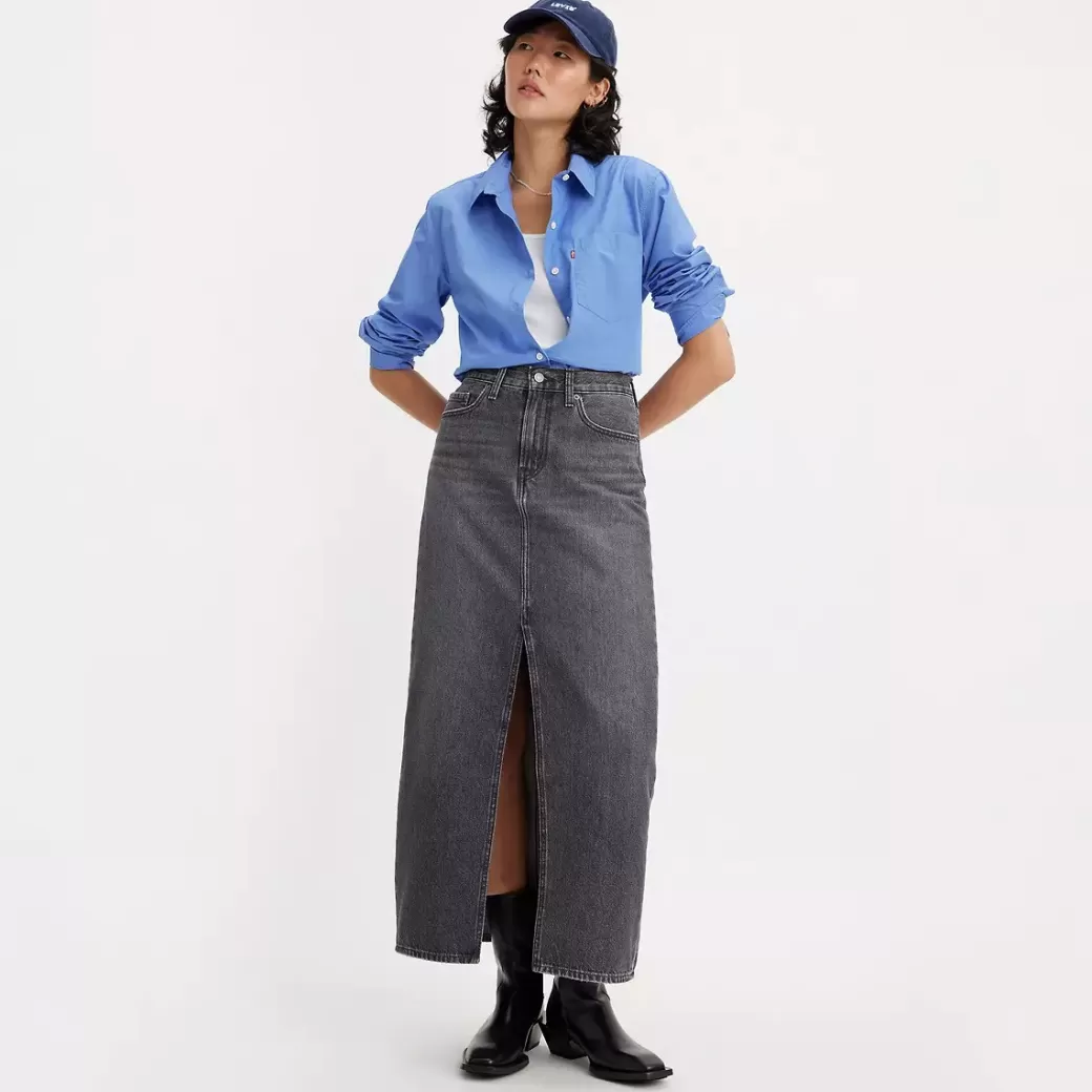 Levi's Lang Rak Kjol Online