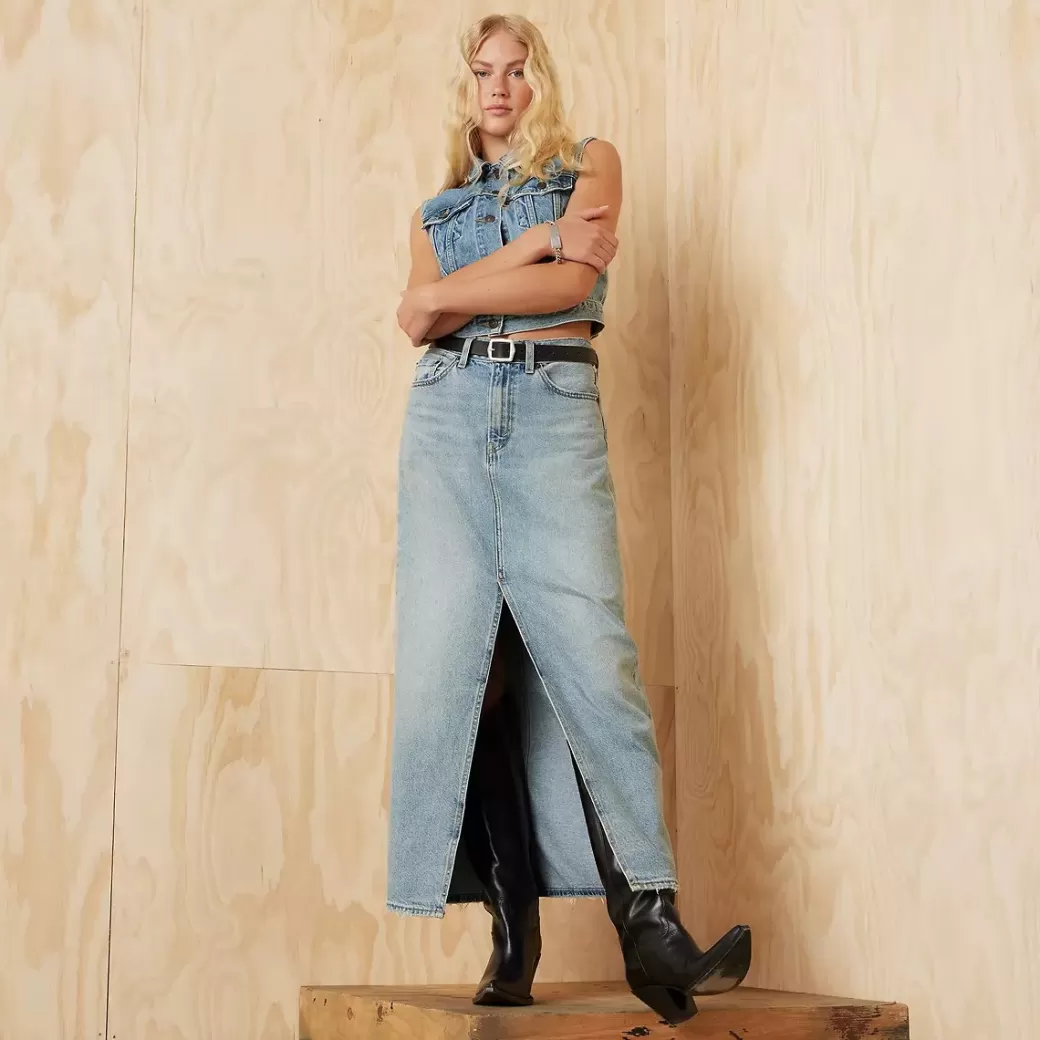 Levi's Lang Rak Kjol Fashion