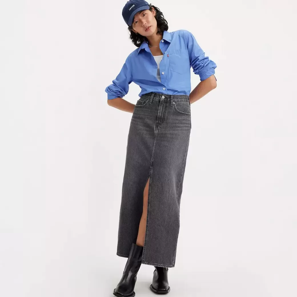 Levi's Lang Rak Kjol Online