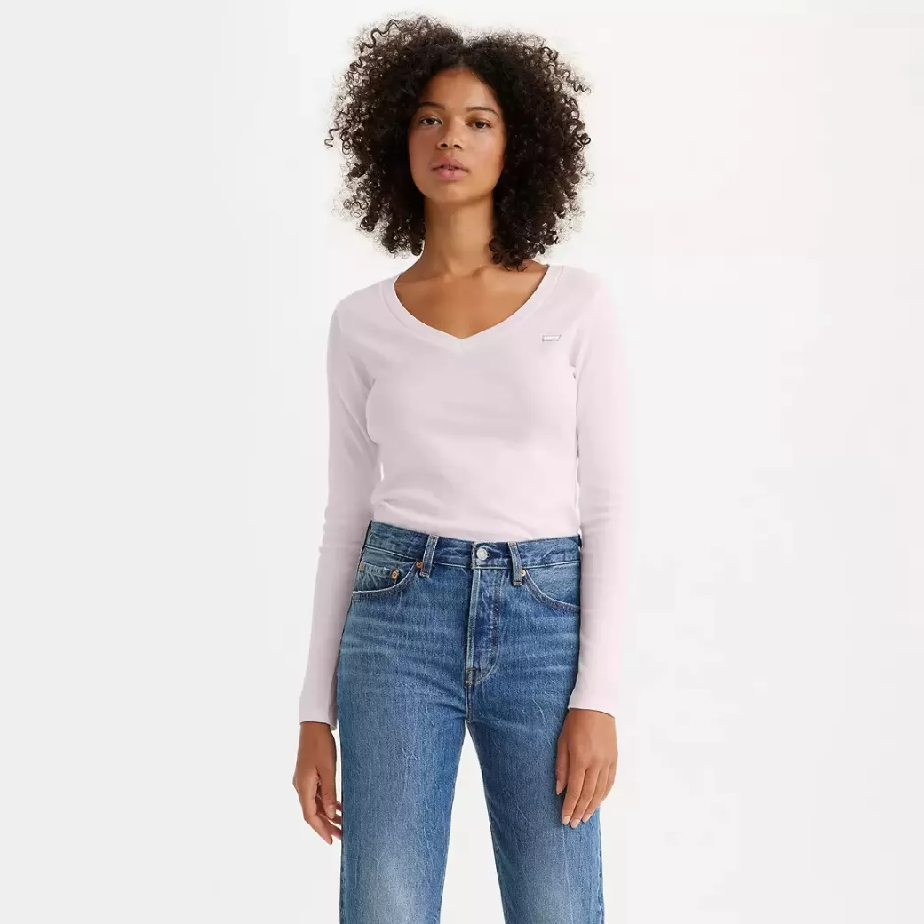 Levi's Langarmad Baby-T-Shirt Med V-Ringning Online
