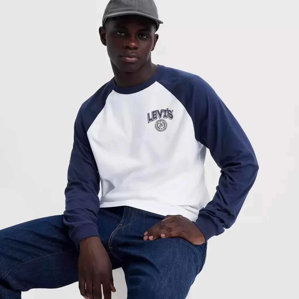 Levi's Langarmad Raglan-T-Shirt Med Tryck Shop