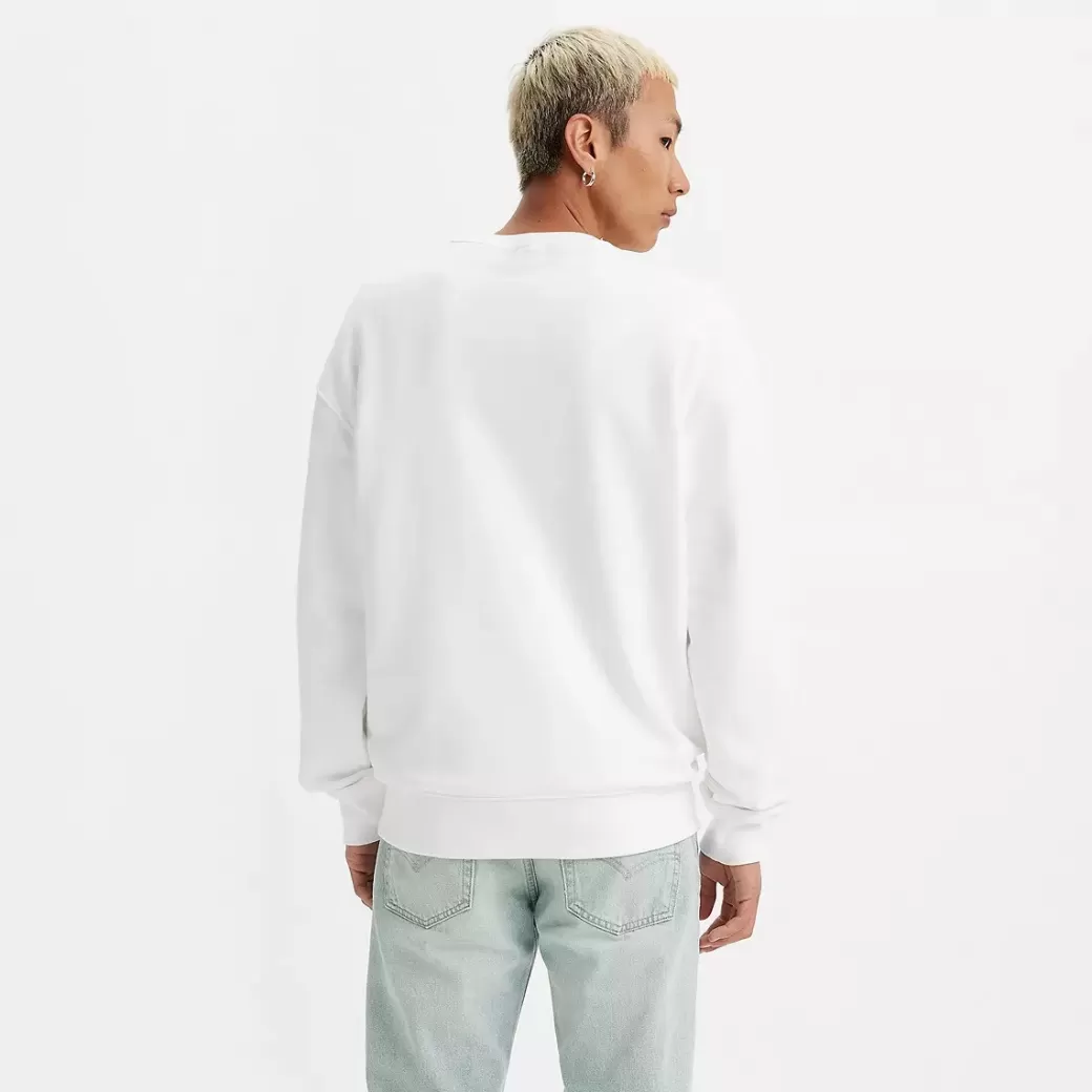 Levi's Ledig Sweatshirt Med Rund Hals Och Tryck Flash Sale