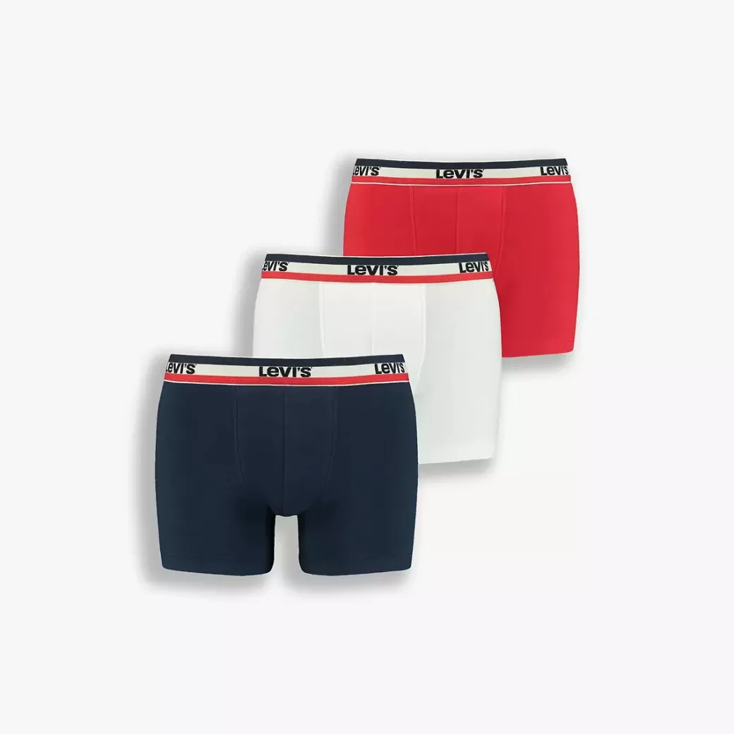 Levi's ® Basic-Boxerkalsonger Med Sportlogga 3-Pack Cheap