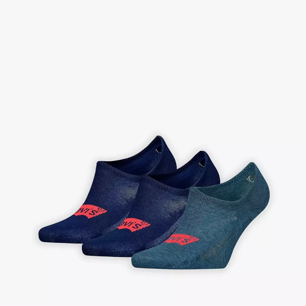Levi's ® Hoga Strumpor Med Batwing-Logga I Atervunnen Bomull 3-Pack Clearance