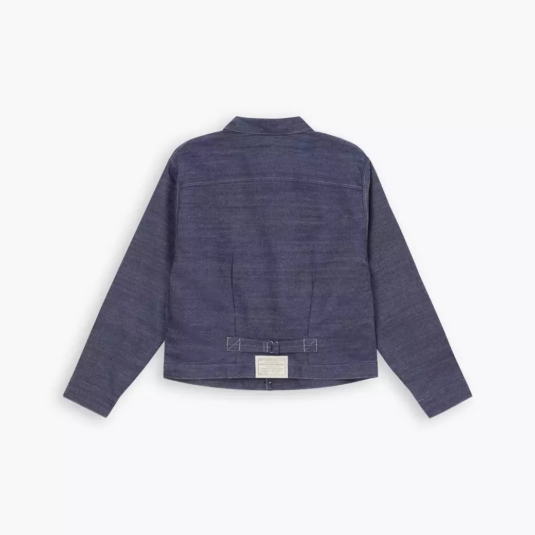 Levi's ® Made In Japan 1879 Plisserad Blus Truckerjacka Best