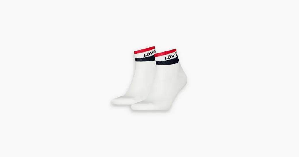 Levi's ® Medelhoga Randiga Sportstrumpor, 2-Pack Outlet