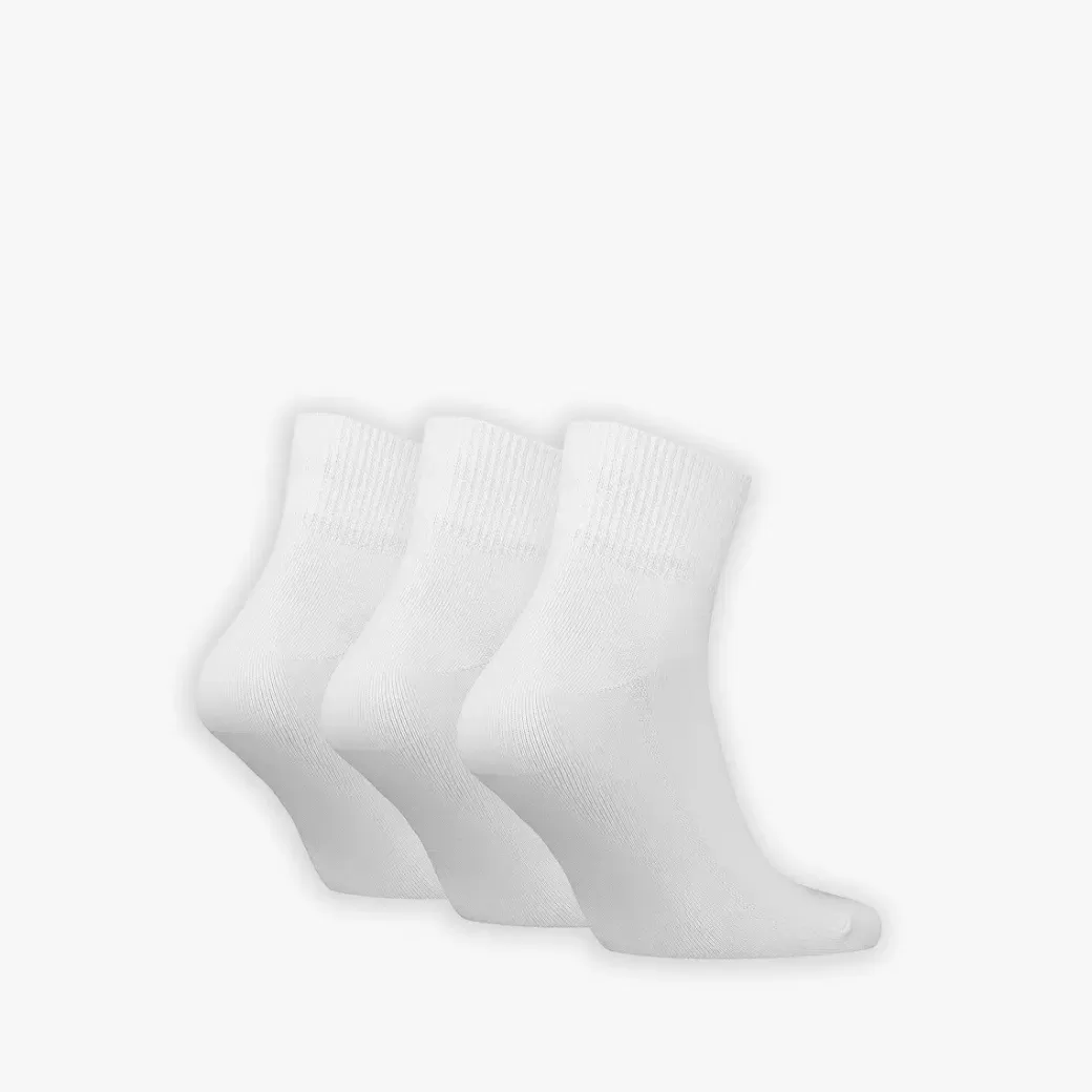 Levi's ® Mellanhoga Strumpor Med Batwing-Logga I Atervunnen Bomull 3-Pack Online