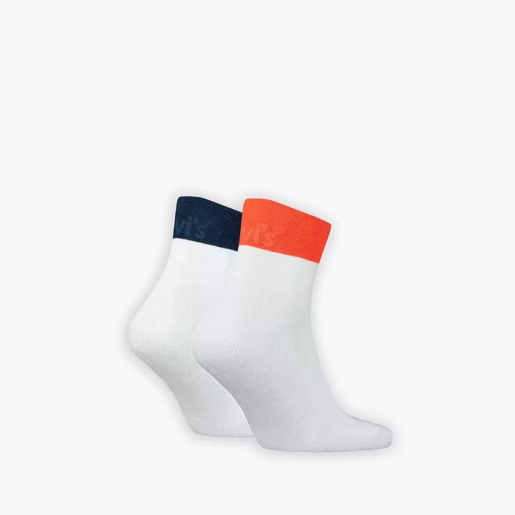 Levi's ® Mellanhoga Strumpor Med Logga Baktill 2-Pack Cheap