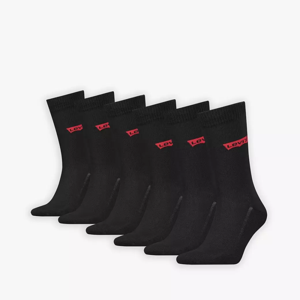 Levi's ® Normalhoga Strumpor Med Batwing-Logga 6-Pack Clearance
