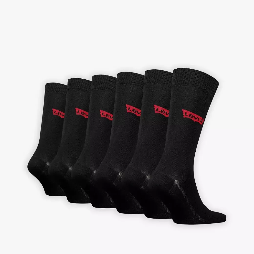 Levi's ® Normalhoga Strumpor Med Batwing-Logga 6-Pack Clearance