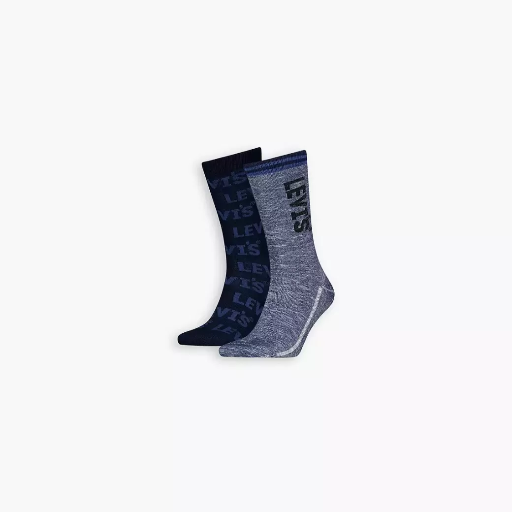 Levi's ® Normalhoga Strumpor Med Skuggad Logga, 2-Pack Hot