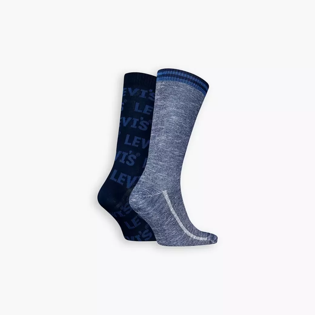 Levi's ® Normalhoga Strumpor Med Skuggad Logga, 2-Pack Hot