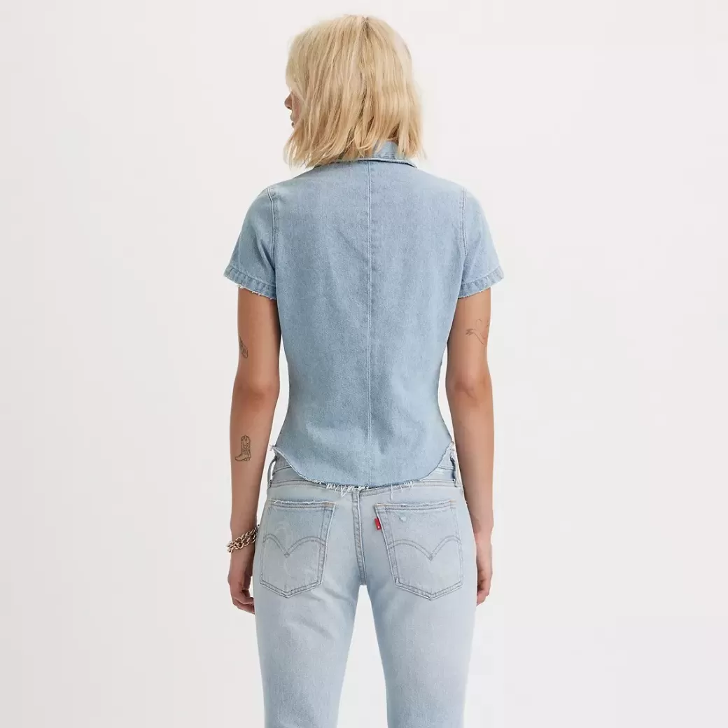 Levi's ® X Erl Fitted Jeansskjorta Shop
