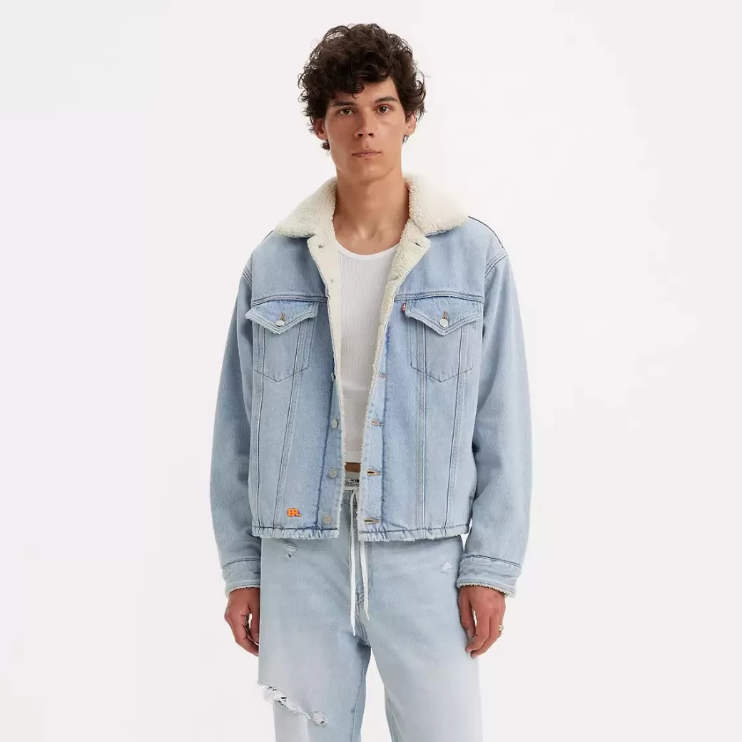 Levi's ® X Erl Sherpa Truckerjacka Outlet