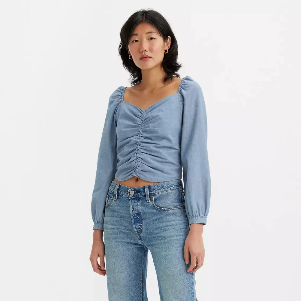 Levi's Livie Langarmad Blus Hot