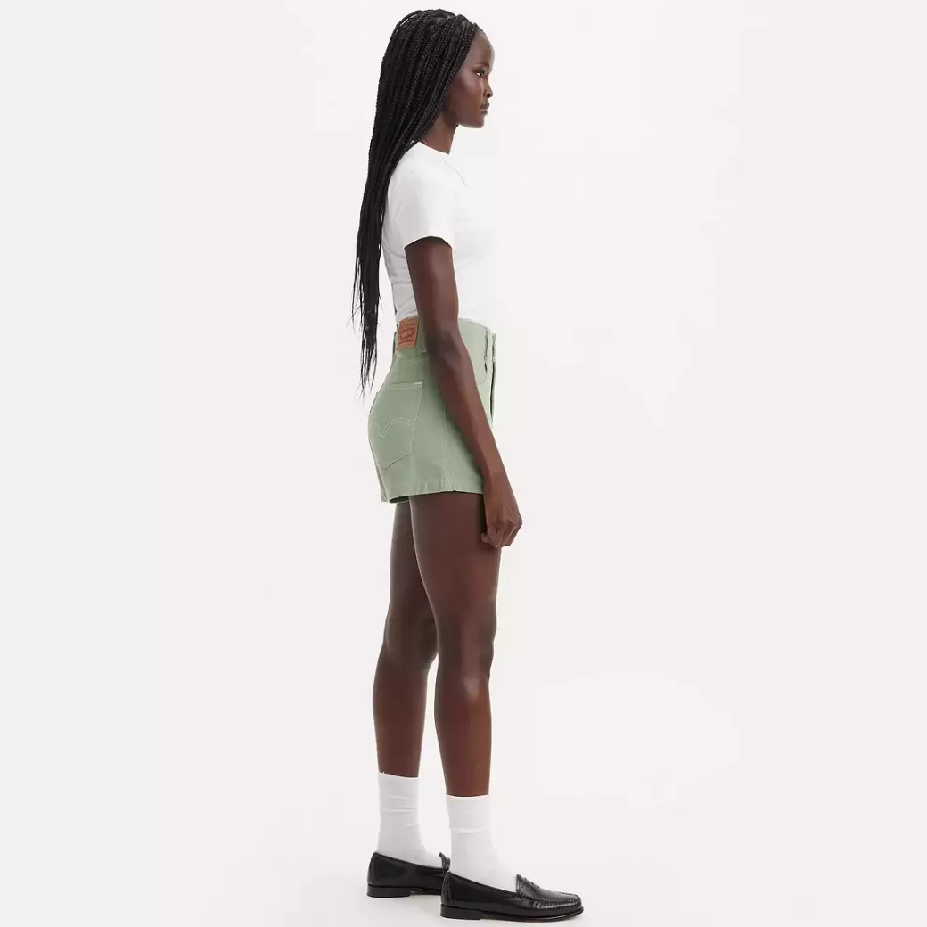 Levi's Mammashorts Med Hog Midja Discount