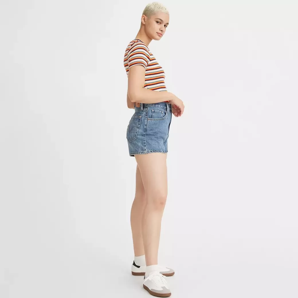 Levi's Mamma-Shorts Med Hog Midja Clearance