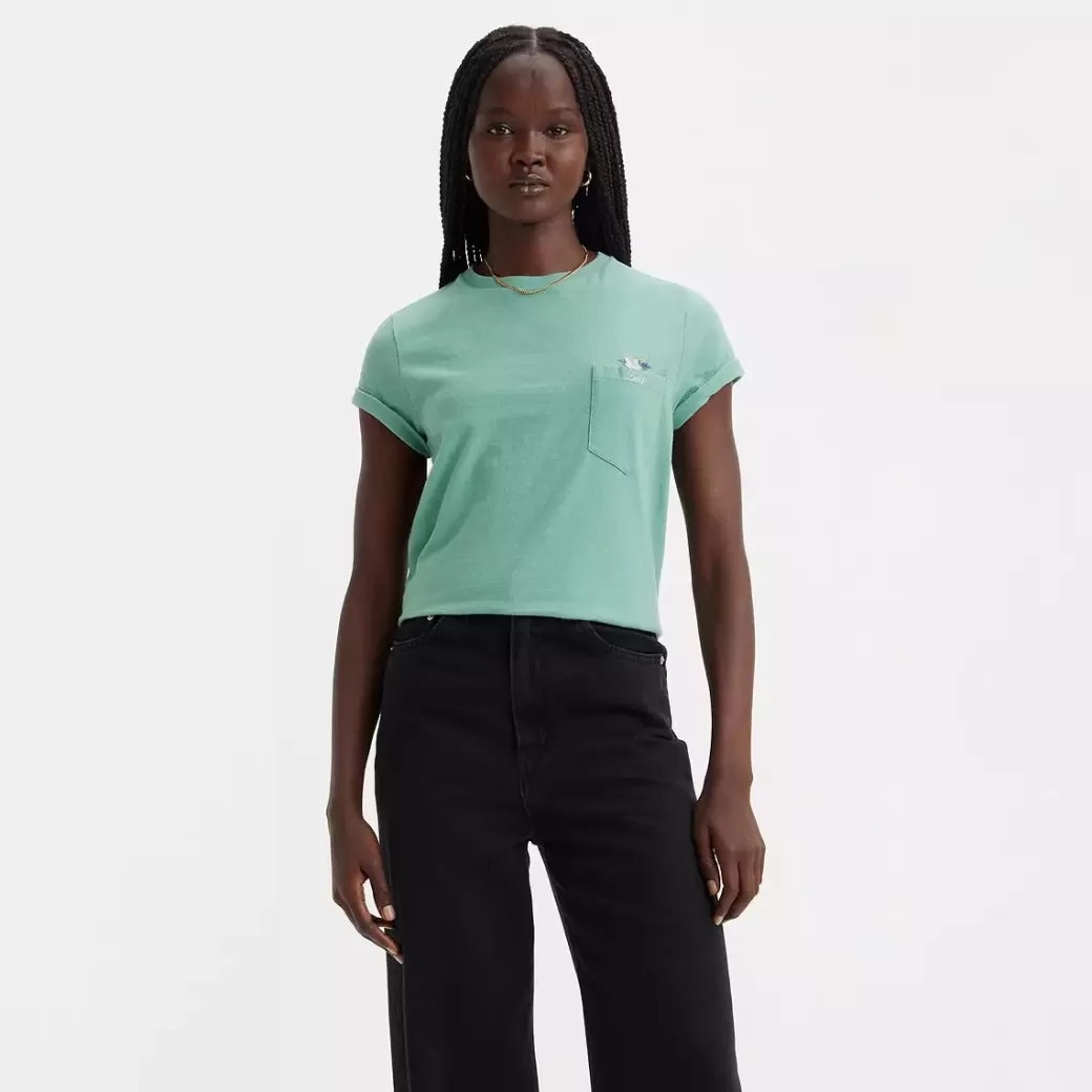 Levi's Margot-T-Shirt Med Ficka Och Tryck Cheap