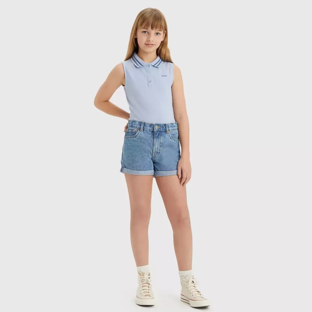 Levi's Mini Mom Shorts Med Uppvikt Fall For Tonåringar Outlet