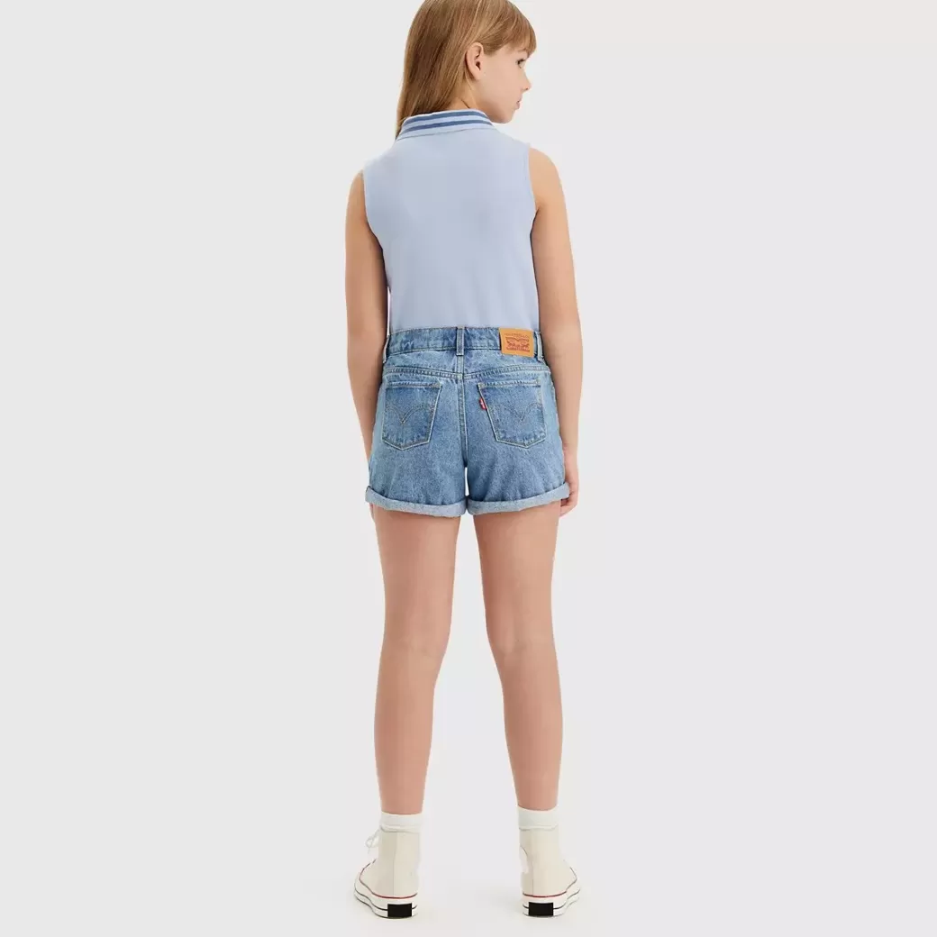 Levi's Mini Mom Shorts Med Uppvikt Fall For Tonåringar Outlet