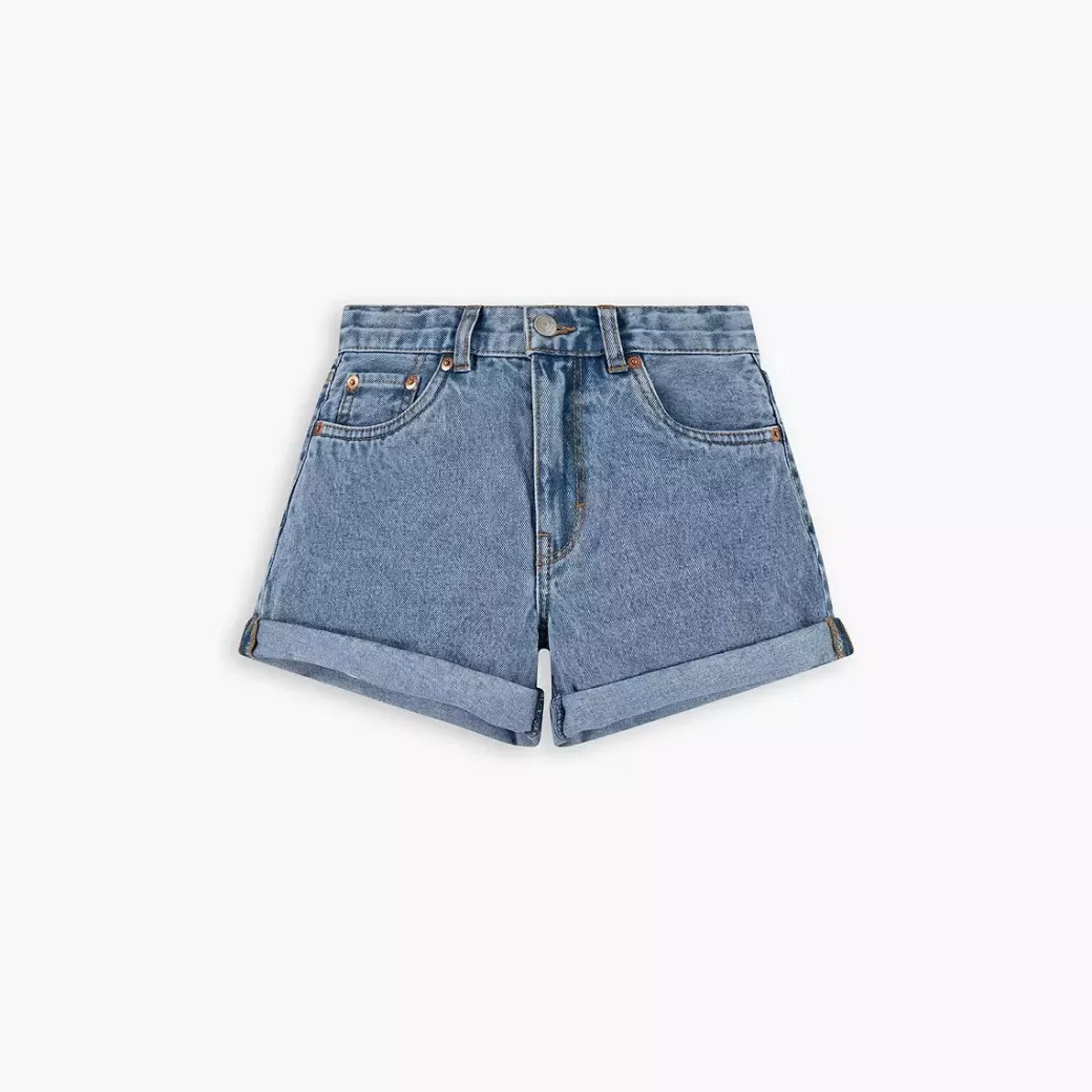 Levi's Mini Mom Shorts Med Uppvikt Fall For Tonåringar Outlet