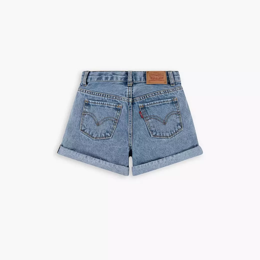 Levi's Mini Mom Shorts Med Uppvikt Fall For Tonåringar Outlet