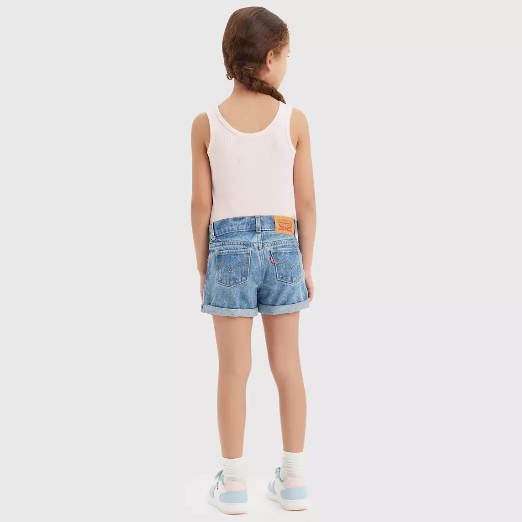 Levi's Mini Mom Uppvikta Shorts For Barn Best Sale