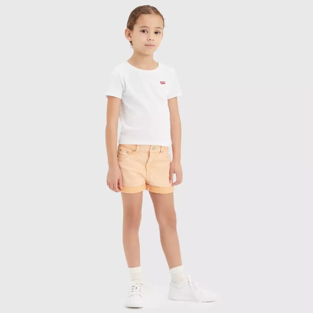Levi's Mini Mom Uppvikta Twillshorts For Barn Hot