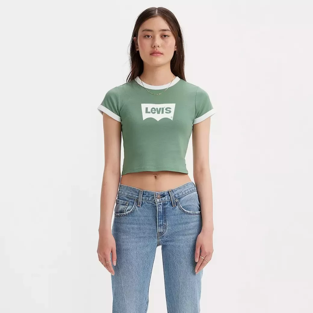 Levi's Mini-T-Shirt Med Tryck Och Fargade Muddar Best Sale