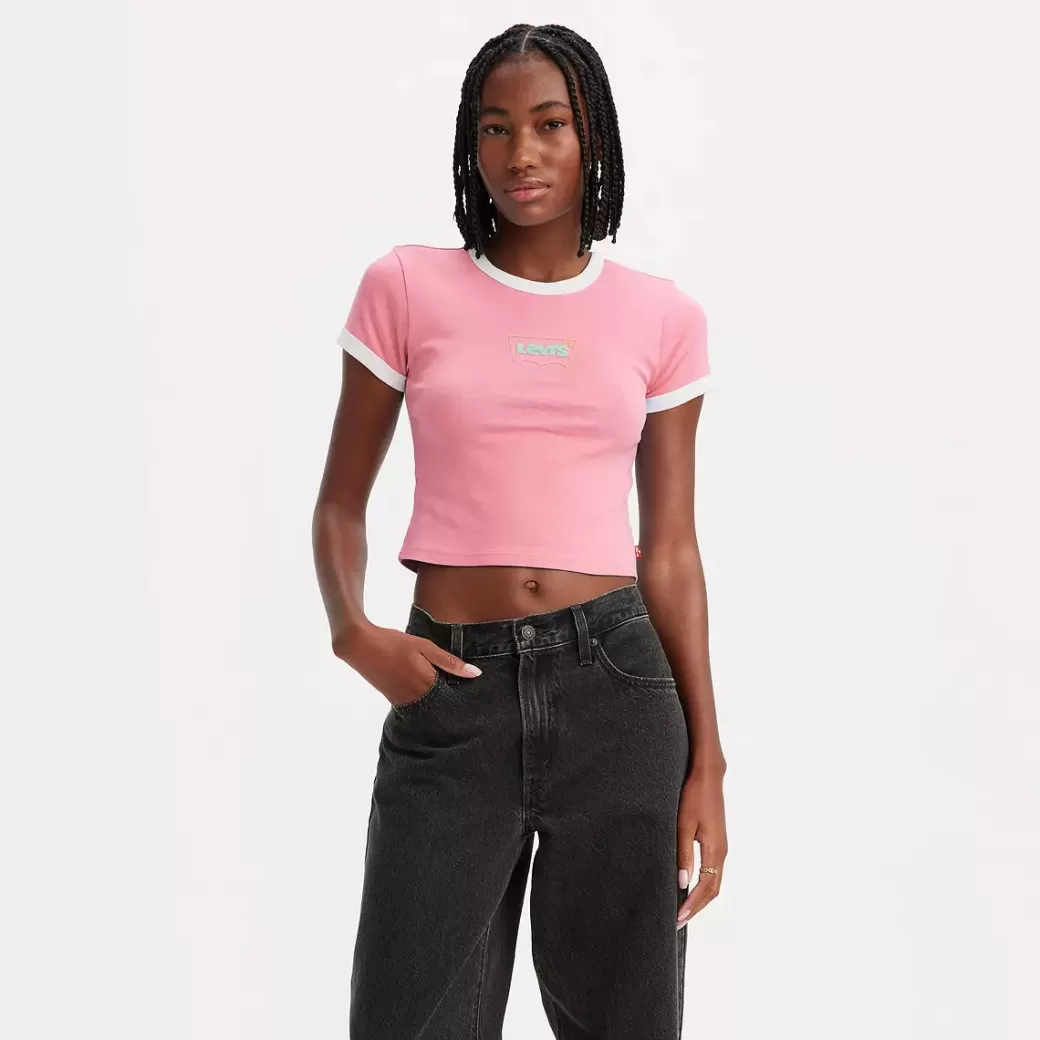 Levi's Mini-T-Shirt Med Tryck Och Fargade Muddar Sale